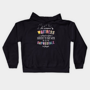 An awesome Waitress Gift Idea - Impossible to Forget Quote Kids Hoodie